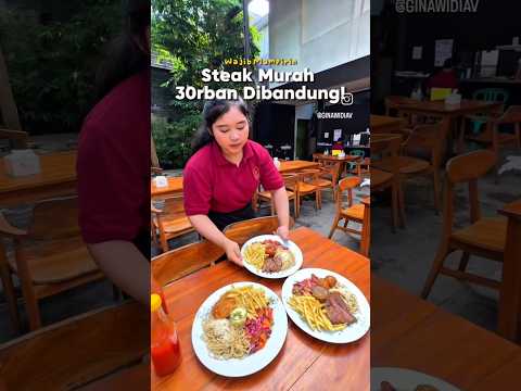 30RIBUAN BISA DAPET STEAK #dijabaraja #kuliner #food #travel #bandung by IG @ginawidiav